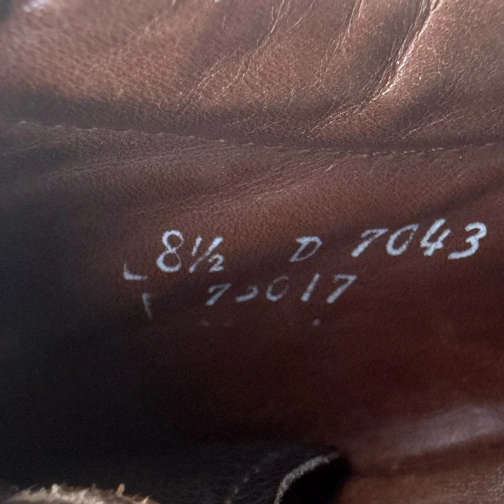 ALLEN EDMONDS 2 Two‎ Tone Oxfords 'Passport' Black/Brown Mens Sz 8.5 D USA $350
